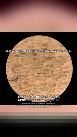 This Is Actually Real — NASA APOD: SuperCam Target on Ma'az #MarsRover #RedPlanet #Shorts