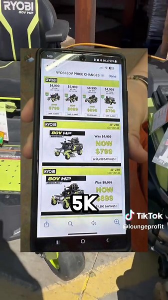 HOME DEPOT IS SLASHING PRICES ON THESE RYOBI RIDING MOWERS! 🤯 You can save thousands of dollars on a new mower just because they have to get rid of them! 😳 Don’t miss your chance to score this deal. Run to your local store ASAP 🏃‍♂️ #homedepot #clearance #hiddenclearance #fyp #viral #ryobi #mower #landscaper #lawntok