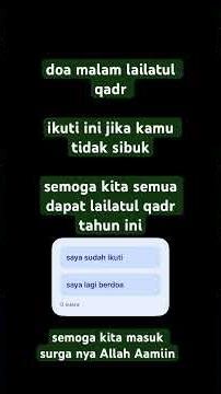 doa malam lailatul qadr