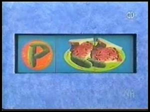 Sesame Street A Special on the Menu Letter P Reversed