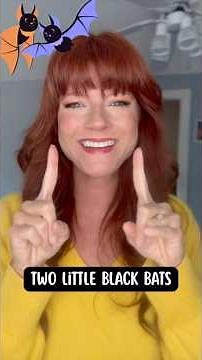 Halloween Fingerplay | Two Little Black Bats #toddlerlearning #nurseryrhymes #songsforlittles