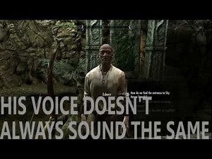 Esbern in Skyrim has 2 different voice actors