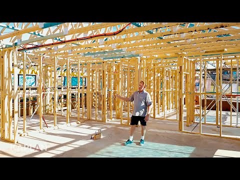 Kaplan Homes: Build stage 6 - Timber frames and trusses