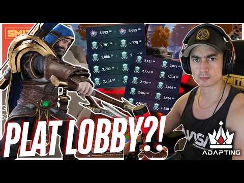 QUEUE GOT SPLIT I GOT PUT INTO A PLAT LOBBY... Smite 2 Ranked Conquest