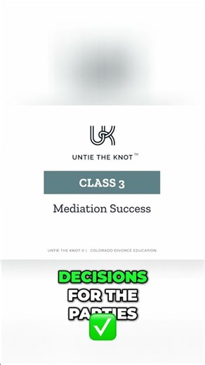 Mediation in Colorado Family Law Cases #shorts