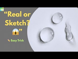 3D Waterdrop Drawing Trick 💧 | Easy Pencil Shading Tutorial for Beginners
