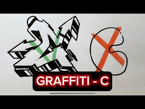 Como dibujar la letra C en Graffiti