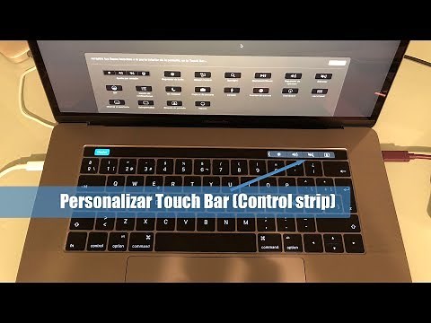 Cómo configurar Touch Bar y Control Strip en un MacBook Pro