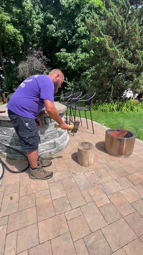 12K views · 104 reactions | Mini double bit axe making kindling #shorts #reelsvideo #axe | Lillysfarmandfirewood | Facebook