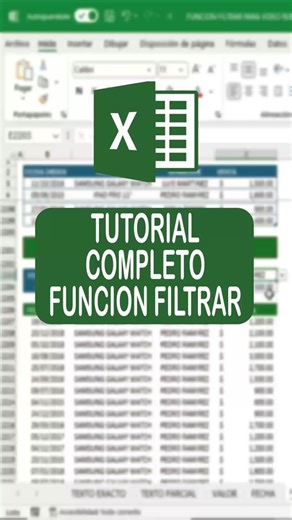 TUTORIAL COMPLETO FUNCIÓN FILTRAR EN EXCEL #EXCEL #EXCELTIPS #EXCELPRO...