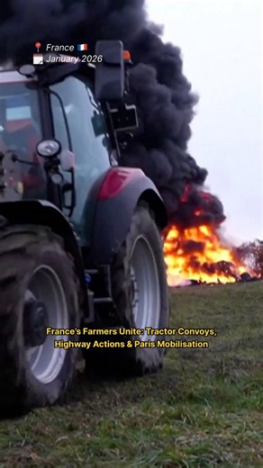🚜 Farmers Unite Across France: Tractor Convoys, Rural Solidarity & Food Awareness | January 2026 🚜🇫🇷 Farmers across France are coming together in a large-scale, peaceful mobilisation to highlight challenges facing agriculture and food production. From long tractor convoys in rural regions like Normandy to organised movements near Paris during winter conditions, farmers are drawing attention to fair trade, sustainable policies, and the future of farming. 🚜 Tractors symbolise unity, resilienc