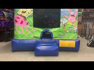 Spongebob bounce house from About to Bounce Inflatable Rentals New Orleans