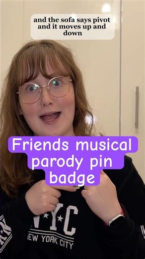 Friends musical parody pin badge merch #theatre #musical #friendstvshow