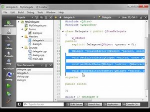 C++ Qt 50 - QItemDelegate - delegates in a QTableview