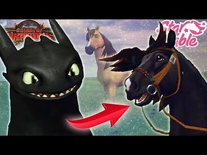 Toothless becomes a HORSE (School of Dragons & Star Stable Online)
