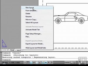AutoCAD Model space and Paper Space Tutorial