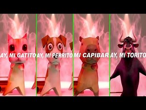 Ay mi Gatito Miau, Miau vs Ay mi Perrito Guau, Guau vs Ay mi Capibarita Cui, vs Ay mi Torito