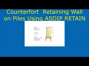 Counterfort Retaining Wall on Piles Example Using ASDIP RETAIN
