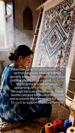 How did Hmong women preserve a banned script? They wove it into their clothing. #history #heritage #survival | Archaeology and Lost Civilizations