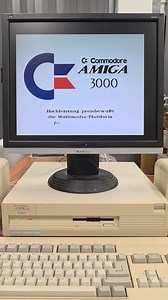 1.8K views · 479 reactions | This time, a longer video showing the full German (presumably) shop demo for the Commodore Amiga 3000, running on an original and unmodified Amiga 3000. There's some sound later in the video. Let us know if you like this kind of longer content too. #museum #computer #helmond #Commodore #commodoreamiga | HomeComputerMuseum | Facebook