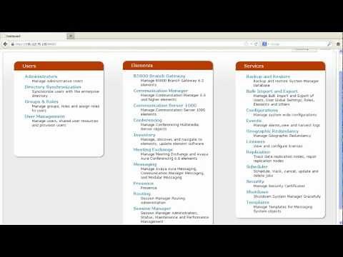 Initial Setup of Avaya Survivable Remote-Branch Session Manager