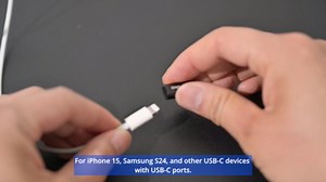 Meenova Lightning to USB C Adapter for iPhone 15/16 Pro Max Plus, S24, Type C Charging Support Data Not for Audio, AirPods Accessories Charger CarPlay (Lightning to USB-C Adapter, 4 Pack)