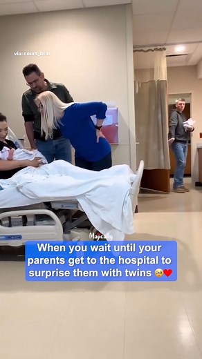 SURPRISE! Mom and Dad Get the SHOCK of Their Lives at the Hospital! This couple wanted to wait until their parents got to the hospital to surprise them with the news they had twins. “We get two!” 🥹❤️❤️ Get ready for an emotional rollercoaster! In this heartwarming video, Mom and Dad receive the surprise of a lifetime at the hospital. Their reactions are absolutely priceless! Watch as they experience a mix of shock, joy, and tears in this unforgettable moment. What could be the surprise that lea