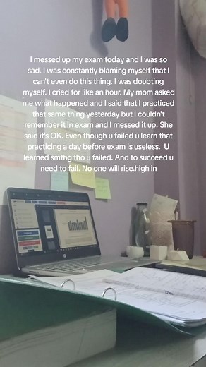 It's OK to fail but don't stop learning!! #inspirational #relateable #academicvalidation #studytok #studymotivation #studywithme #fypシ #student #exam
