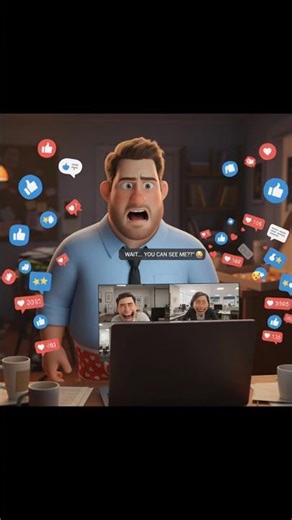 Most Embarrassing Zoom Call Ever 😭 #funny #viral #comedy #chaosmode