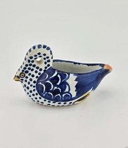 Signed Henriot Quimper Blue & White Painted Bird Swan Duck - French Faience - 1991 - Etsy