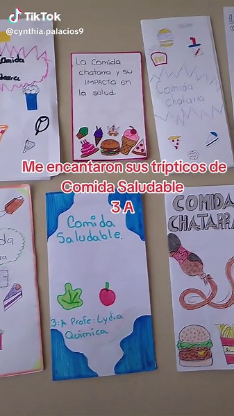 Trípticos Creativos sobre Alimentación Saludable