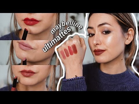 Maybelline ULTIMATTE SLIM Lipsticks REVIEW & SWATCHES | Lipstick Week!