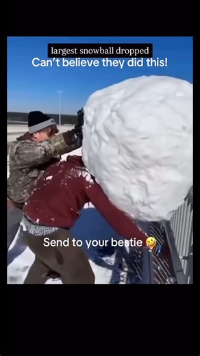 World’s largest snowball ❄️#shorst
