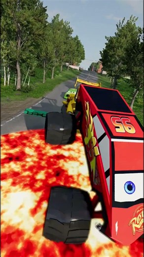Big & Small Monster Cars vs Giant Unfinished Road – BeamNG.drive #carcrashes #beamngexperiments
