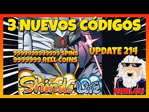 ✅3 NUEVOS CÓDIGOS✅TODOS los CÓDIGOS de⚡SHINOBI LIFE 2 ⚡Update 214⚡Códigos de Shindo Life⚡Roblox 2024