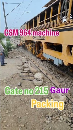CSM machine 964 sleeper packing Indian Railway 🚂🚃#education #boliha #shortvideo