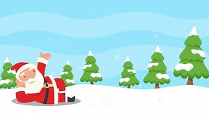 Download Cartoon Christmas Border Background Loop HA014 D for free