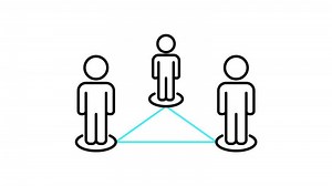 Download collaboration outline icon animation. transparent background for free