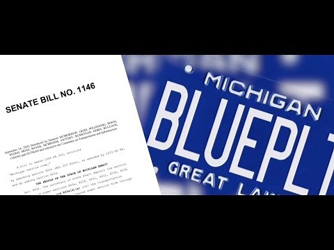 Bill reintroduced to bring back Michigan's classic blue license plate