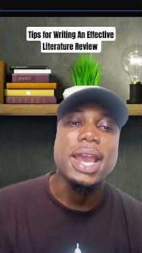 How To Write An Effective Literature Review