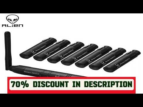 #ALIEN 2.4G ISM Wireless DMX 512 Dfi Controller XLR Receiver Transmitter For Disco DJ Party Bar Sta