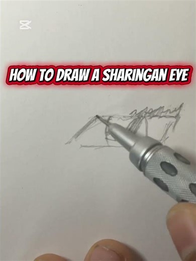 How to draw a sharingan eye shorts #drawing #animedrawing #drawingtutorial #sharinganeye #naruto