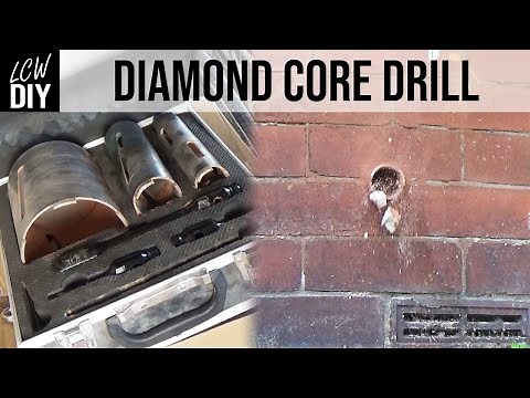 How to use a diamond core drill through brick | DIY Vlog #33