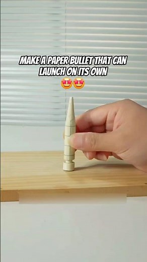 Make a Paper Bullet That Can Launch on Its Own 🤩🤩