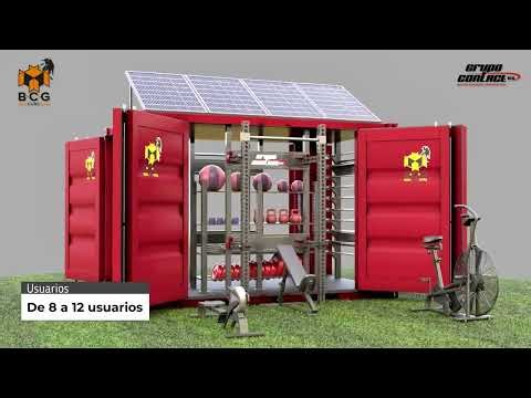 Mod. MAGALLANES, contenedor gimnasio