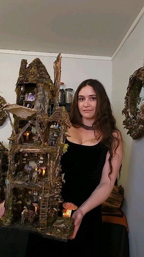 1.8K views · 317 reactions | I started this huge fairy house 2 years ago 沈 I'm forever grateful for the opportunity to have created a piece like this. #fairyaesthetic #miniaturehouse #fairyhouse | Infinitecreator | Facebook