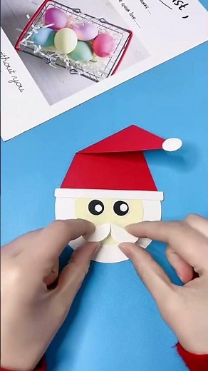 Joulupukkiaskartelu paperista 🎅🎄