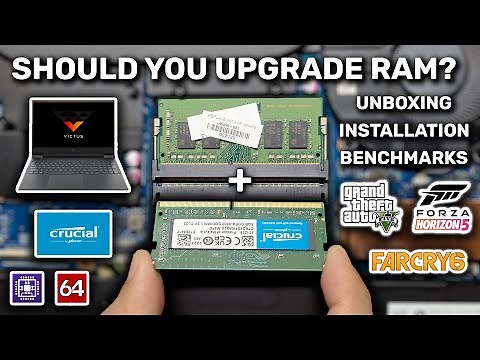 Crucial 8GB DDR4 3200MHz RAM: Quick Unboxing, Installation & Testing on HP Victus 16-e0076AX Laptop