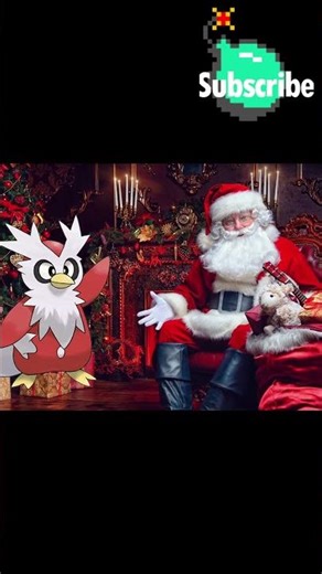 The Real Pokémon Delibird & Santa ~ #pokemon #pokemonshorts #pokemonchannel #gaming #gamingshorts
