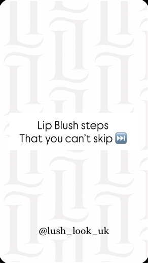 LUSH LOOK UK on Instagram: "Lip blush is not about rushing — it’s about structure, visibility, and control. Step 1: Prepare the outer corners The outer corners are mapped and worked first to create balance and guide the rest of the lip. This sets the foundation for symmetry and shape. Step 2: Check outline visibility Before shading, the outline must be clearly visible. If you can’t see it properly, you can’t shade accurately. This step prevents uneven borders and overworked areas. Step 3: Start 